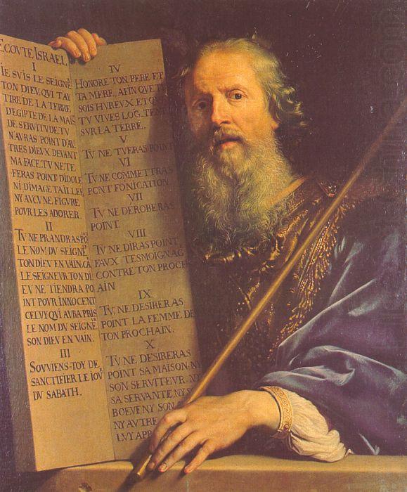Philippe de Champaigne Moses with the Ten Commandments china oil painting image